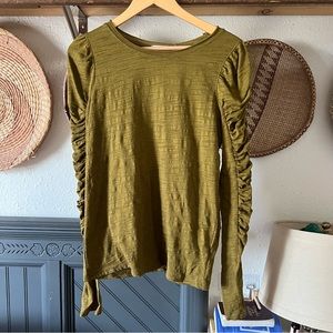 Free people “we the free” Natasha long sleeve top in olive